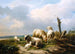 Moutons dans un paysage - Eugène Joseph Verboeckhoven — visning af kunstværket