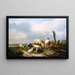 Moutons dans un paysage - Eugène Joseph Verboeckhoven — indrammet kunstværk på væggen