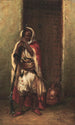 Gardant la porte - Eugène Pavy — visning af kunstværket