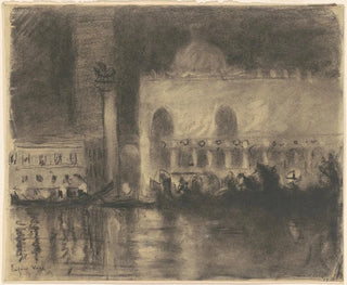 Eugne Vail - Memory of Venice  the Palazzo Ducale and the Piazzetta.webp