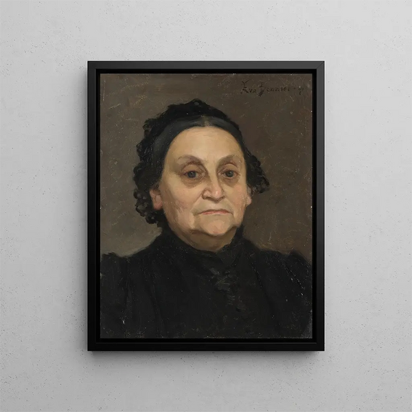 Mme Hilda Schnthal 1824-1892 - Eva Bonnier — indrammet kunstværk på væggen