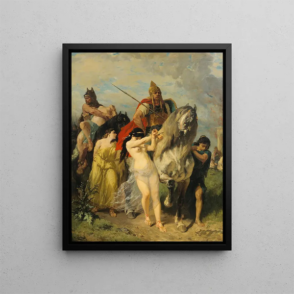 L'Invasion - Évariste Vital Luminais — indrammet kunstværk på væggen