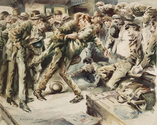 Bowling le joueur de boules - Everett Shinn — visning af kunstværket