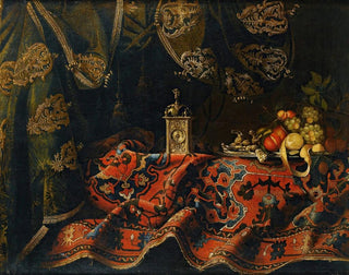 FRANCESCO FIERAVINO - Still Life With Carpet And Clock.webp
