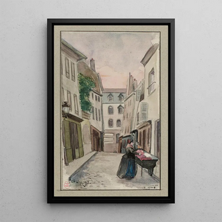 F Sguin - Rue Laplace donnant rue de la Montagne SainteGenevive et rue Valette en 1895.webp