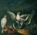 Jagtfalke med en hejre - Philipp Ferdinand de Hamilton — visning af kunstværket