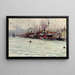 Port de Galata Istanbul - Fausto Zonaro — indrammet kunstværk på væggen
