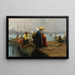 Le Bateau - Fausto Zonaro — indrammet kunstværk på væggen
