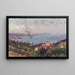 Vue de Nişantaşı avec la mosquée de Dolmabahçe, Constantinople - Fausto Zonaro — indrammet kunstværk på væggen