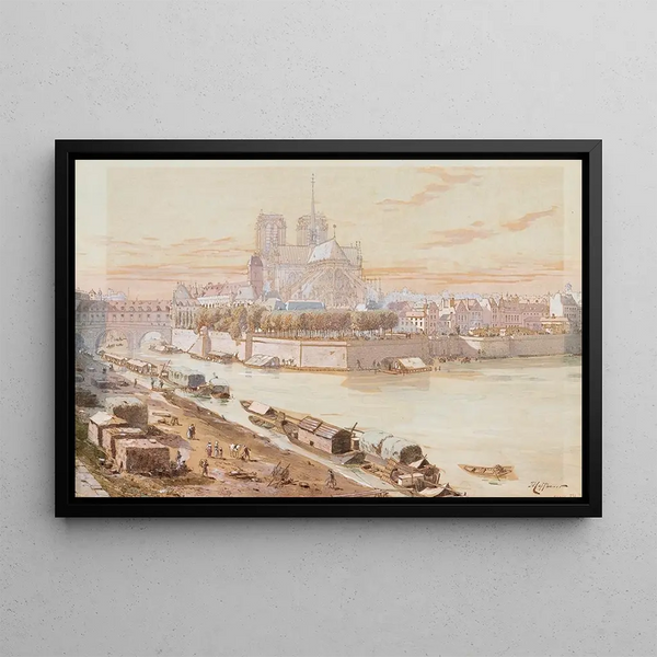 Fdor Hoffbauer - NotreDame et lEvch en 1750.webp
