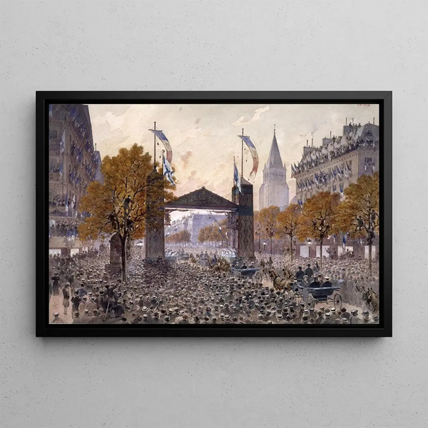 Fdor Hoffbauer - Passage des marins russes aux Boulevard SaintGermain 6me arrondissement Ftes FrancoRusses Paris le 20 octobre 1.webp
