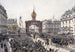 Promenader på boulevarderne, officiel parade under de Franco-Russiske festligheder, Paris den 20. oktober 1893 - Fédor Hoffbauer — visning af kunstværket