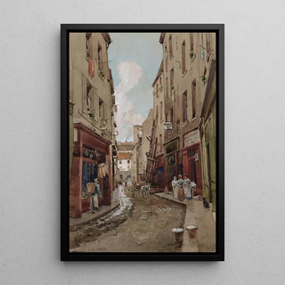Fdor Hoffbauer - Rue SaintMdard en 1905 en direction de la rue Mouffetard.webp