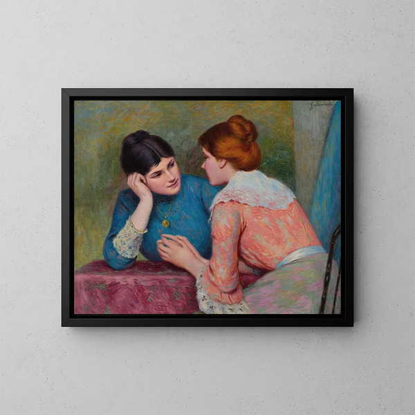Conversation - Federico Zandomeneghi — indrammet kunstværk på væggen