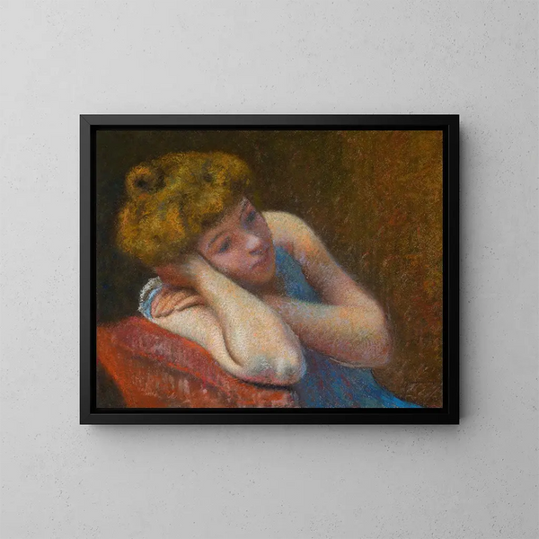 Le repos - Federico Zandomeneghi — indrammet kunstværk på væggen