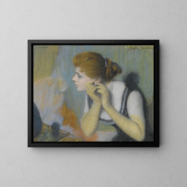 La perle - Federico Zandomeneghi — indrammet kunstværk på væggen