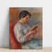 Reproduktion af maleriet Kvinde Læsende - Pierre-Auguste Renoir