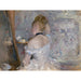 Reproduktion af maleriet Kvinde ved sit bad - Berthe Morisot