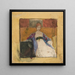Kvinde siddende - Edwin Austin Abbey — indrammet kunstværk på væggen