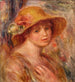 Kvinde med stråhat - Pierre-Auguste Renoir — visning af kunstværket