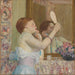 Kvinde med et spejl - Frederick Carl Frieseke — visning af kunstværket