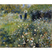 Reproduktion af maleriet Kvindemaleri med parasol i en have - Pierre-Auguste Renoir