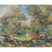 Reproduktion af maleriet Kvinde i et landskab - Pierre-Auguste Renoir