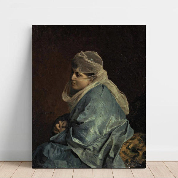 Reproduktion af maleriet Kvinde fra Konstantinopel - Jean-Léon Gérôme