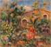 Kvinde og hund i et landskab - Pierre-Auguste Renoir — visning af kunstværket