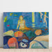 Reproduktion af maleriet Kvinde, der bader og børn - Edvard Munch