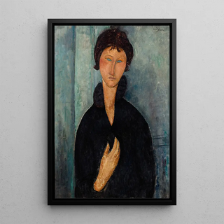 Kvinden med de blå øjne - Amedeo Modigliani
