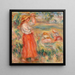 Kvinder på marken - Pierre-Auguste Renoir — indrammet kunstværk på væggen