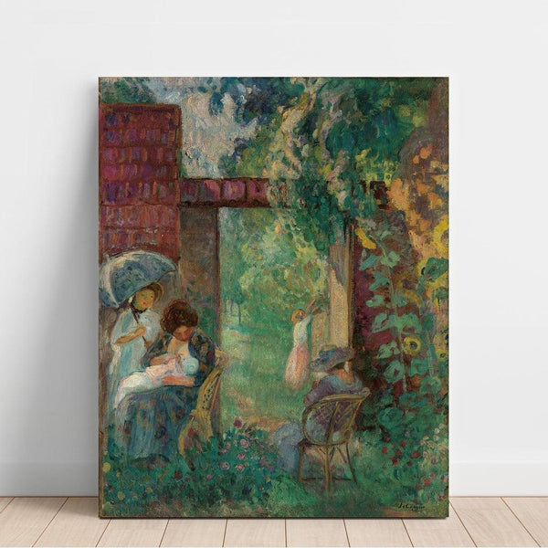 Reproduktion af maleriet Kvinder og Børn i en Have om Sommeren - Henri Lebasque