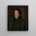 portræt af arkitekten Friedrich Weinbrenner - Feodor Iwanowitsch Kalmück — indrammet kunstværk på væggen
