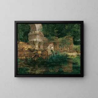 Ferdinand Georg Waldmller - Die Rmische Ruine in Schnbrunn.webp