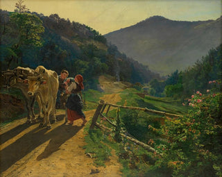 Le temps des roses - Ferdinand Georg Waldmüller — visning af kunstværket