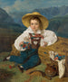 Le comte Démétrius Apraxine som barn foran et bjerglandskab - Ferdinand Georg Waldmüller — visning af kunstværket