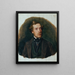 Gustav Barth, korleder af Viennes Mandskor - Ferdinand Georg Waldmüller — indrammet kunstværk på væggen