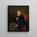 Johann Jakob Schwartz von Mohrenstern, fabriksdirektør og privatborger - Ferdinand Georg Waldmüller — indrammet kunstværk på væggen