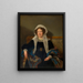 Joséphine Schwartz von Mohrenstern née Vicomtesse Goupy de Quabeck - Ferdinand Georg Waldmüller — indrammet kunstværk på væggen