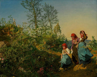 Ferdinand Georg Waldmller - Kirchgang im Frhling.webp