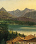 Lac Wolfgangsee med Dachstein-massivet - Ferdinand Georg Waldmüller — visning af kunstværket