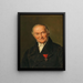 Portrait Franz Benoit - Ferdinand Georg Waldmüller — indrammet kunstværk på væggen
