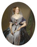 Portrait af en adelige dame - Ferdinand Georg Waldmüller — visning af kunstværket