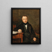 Portrait af Josef von Stadler - Ferdinand Georg Waldmüller — indrammet kunstværk på væggen