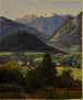 Le Dachstein set fra Sophienplatz - Ferdinand Georg Waldmüller — visning af kunstværket