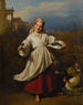Le vendeur de fleurs - Ferdinand Georg Waldmüller — visning af kunstværket