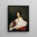 L'Épouse du fonctionnaire de la cour Josef von Stadler - Ferdinand Georg Waldmüller — indrammet kunstværk på væggen