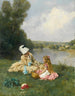 sommerdage nær Giverny, Frankrig - Ferdinand Heilbuth — visning af kunstværket