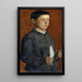 Portrait af August Hodler, studenten - Ferdinand Hodler — indrammet kunstværk på væggen